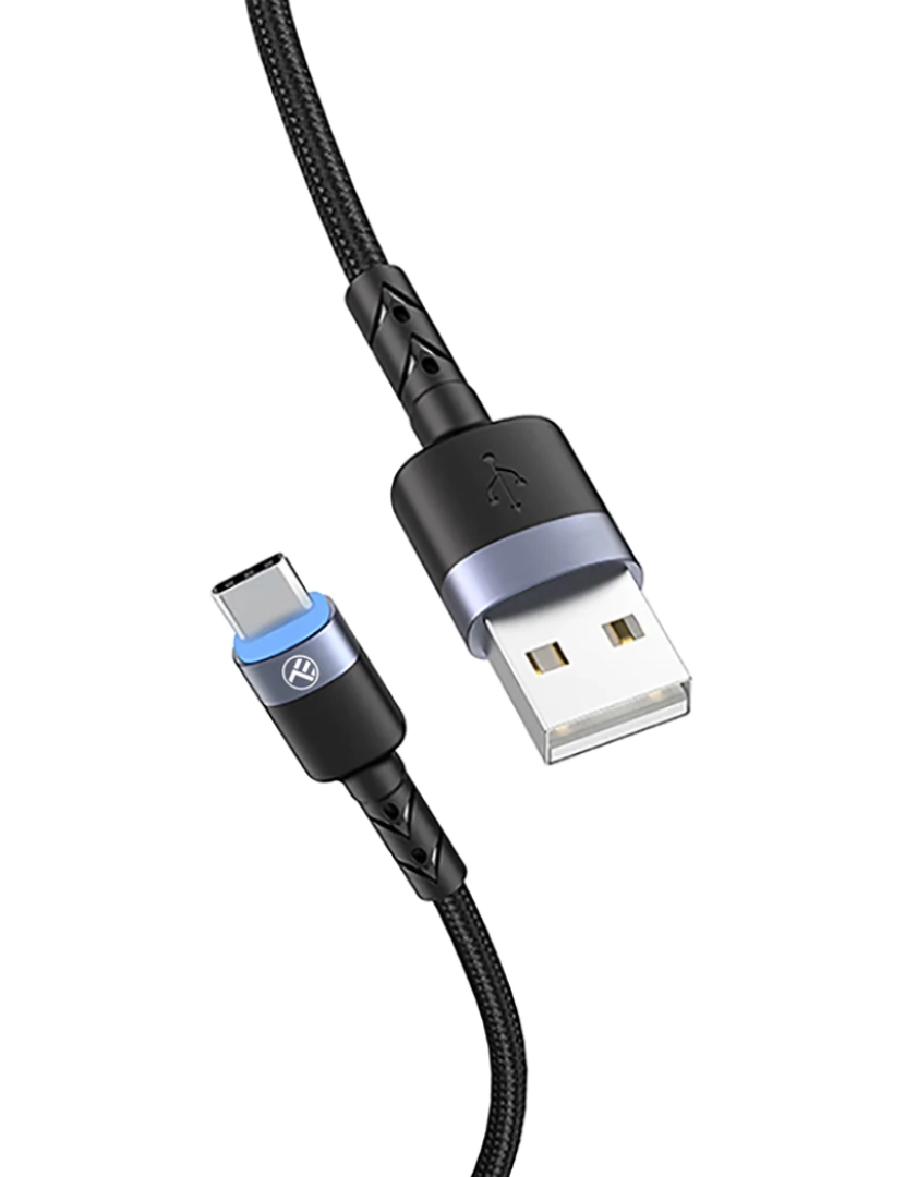 imagem de Cabo de dados extensível Tellur USB-C para Lightning, PD27W, até 1,8 m, preto1