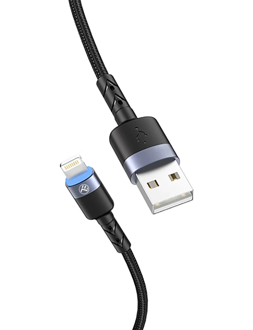 imagem de Cabo de dados extensível Tellur USB-C para USB-C, PD60W, até 1,8 m, preto1