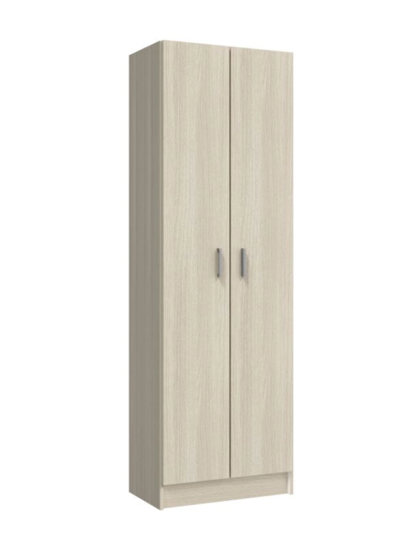 Duehome - Armário multiuso 2 portas madeira de carvalho Castanho claro 