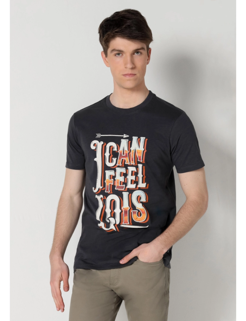 Lois - T-Shirt Homem Cinza