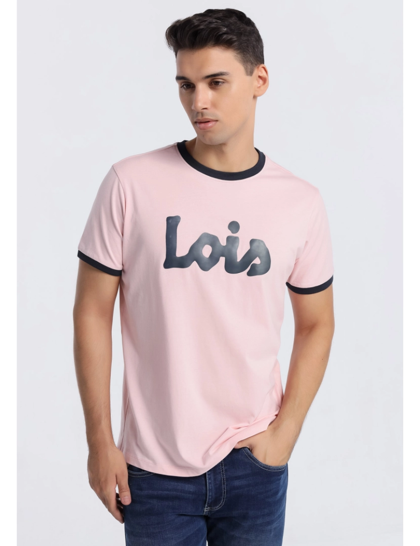Lois - T-Shirt Homem Rosa