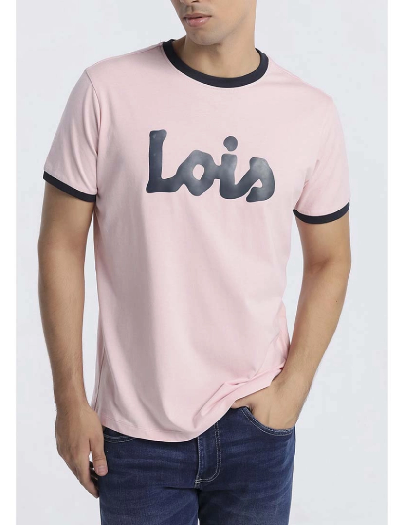 Lois - T-Shirt Homem Rosa 