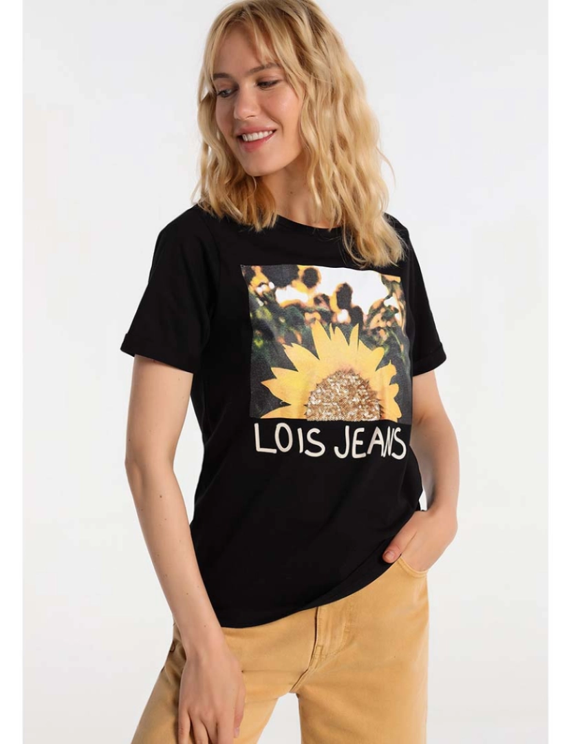 Lois - T-Shirt Senhora Preto