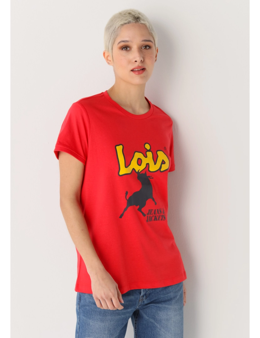 Lois - T-Shirt Senhora Vermelho