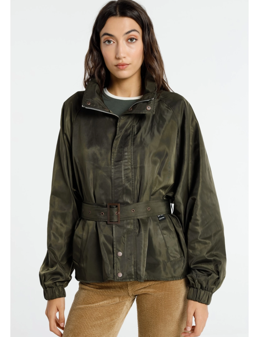 Lois - Blusão Trench Volumen Fall Supply  Senhora Verde