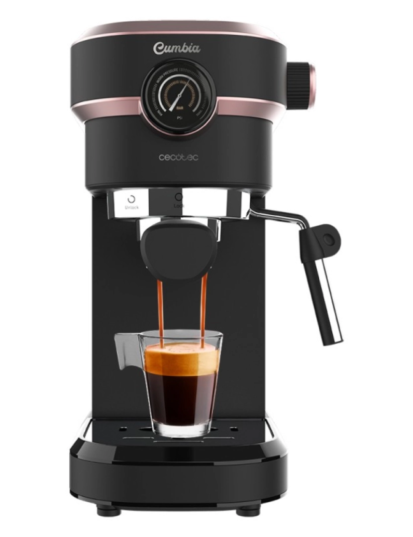 Cecotec - Máquina de café Express Cafelizzia 890 Rose Pro Cecotec