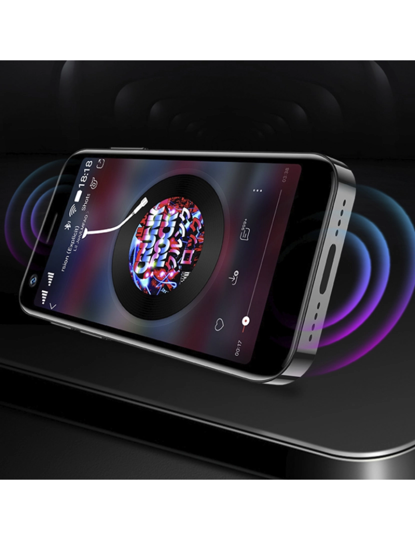 imagem de DAM Smartphone  Mini XS12 4G, Android, 2 GB de RAM + 16 GB. Tela de 3''. Cartão SIM duplo. 4,5x1,1x8,9 cm. Cor preta5