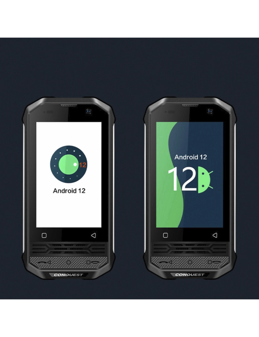 imagem de DAM  Mini Smartphone Robusto F2 + 4G, Android 12, 6 GB de RAM + 128 GB. Tela de 3''. 16mpx + 8mpx. GPS. NÍVEL DE PROVA IP68 3 (Anti-queda, Poeira, Água). Zello Walkie Talkie. 5,9x2,2x11,8 cm. Cor preta3