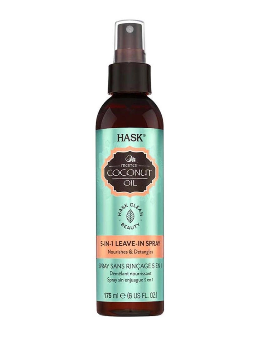 Hask - Monoi Coconut Oil 5-In1 Leave In Spray 175 Ml