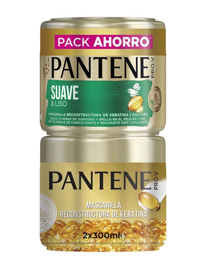 Pantene - Soft And Smooth Mask Lot 2 X 300 Ml