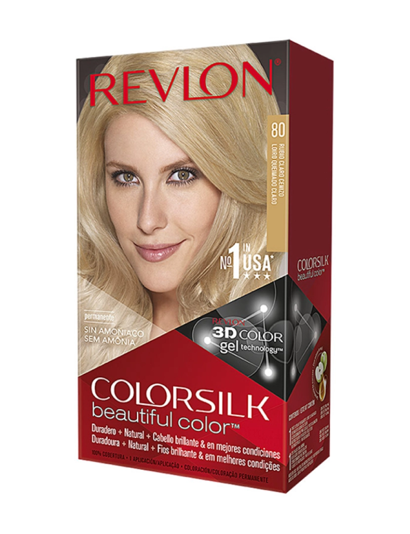 Revlon - Tinta de Cabelo Colorsilk #80 Loiro Médio