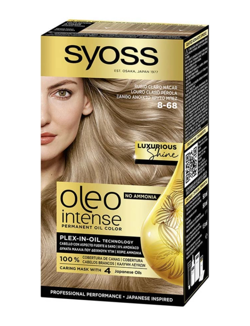 Syoss - Oleo Intense Ammonia-Free Dye #8-68-Light Mother-Of-Pearl Blonde 5 U