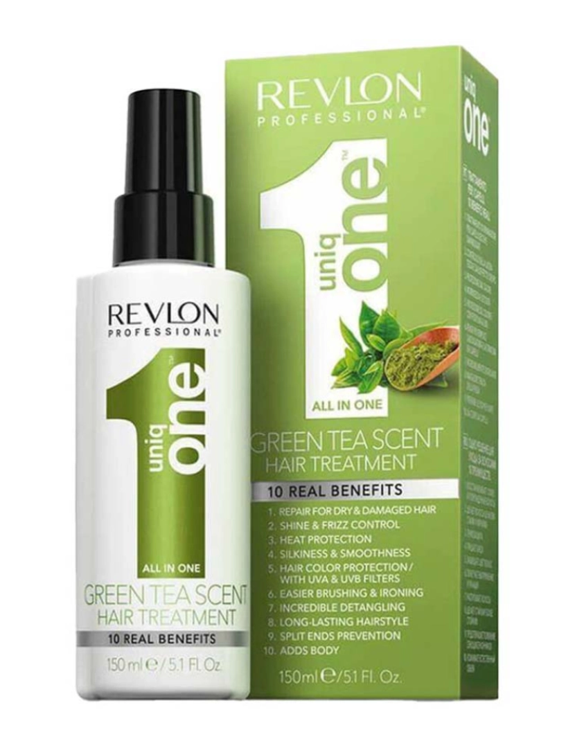 Revlon - Tratamento Uniq One Green Tea All In One Hair 150 Ml