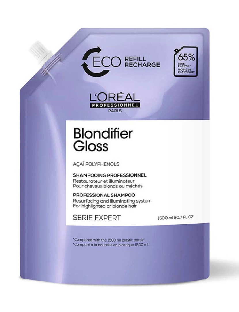 L'Oréal - Blondifier Gloss Shampoo Refill 1500 Ml