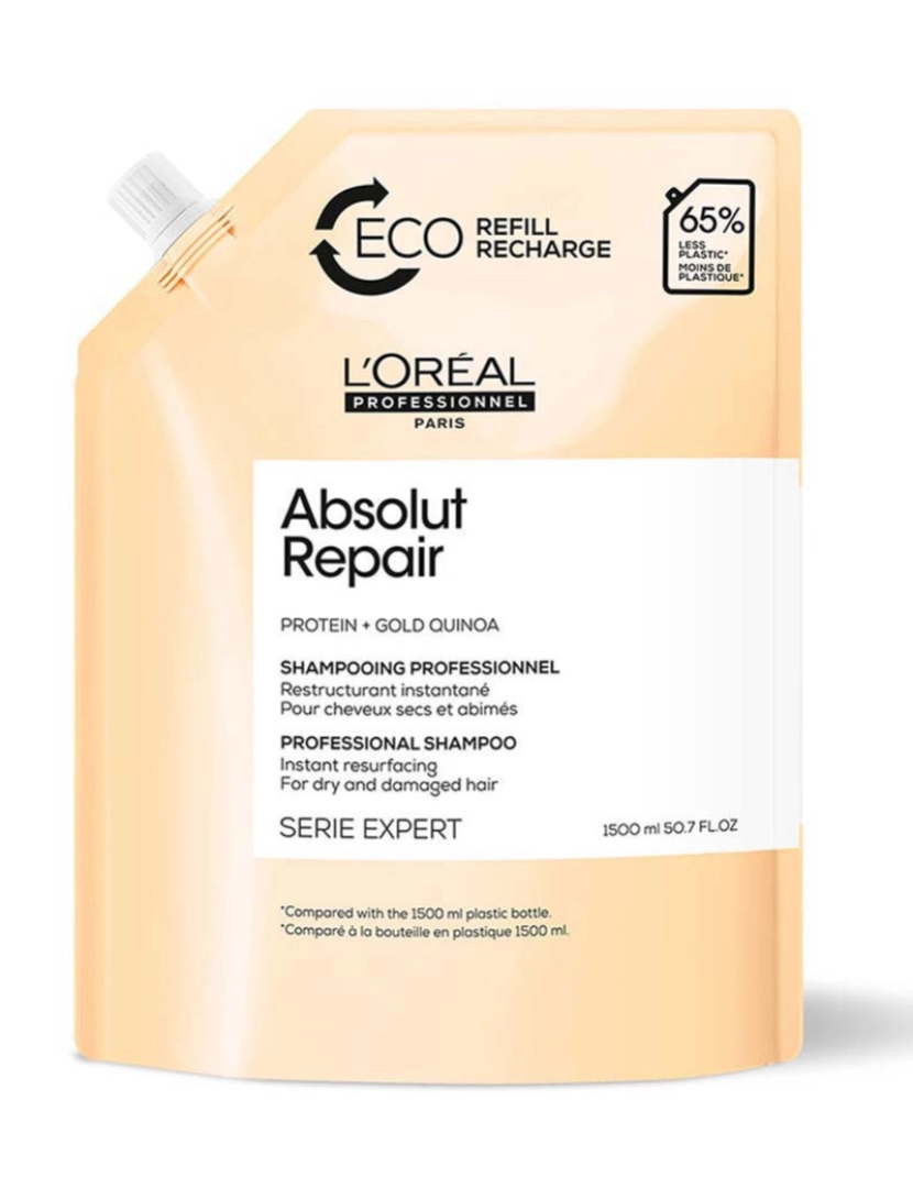 L´Oréal - Absolut Repair Gold Shampoo Refill 1500 Ml