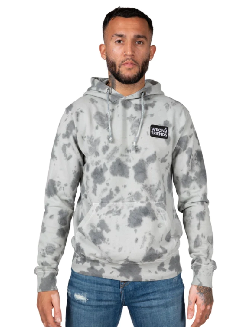 Wrong Friends - Toronto Tie Dye Hoodie - Cinza