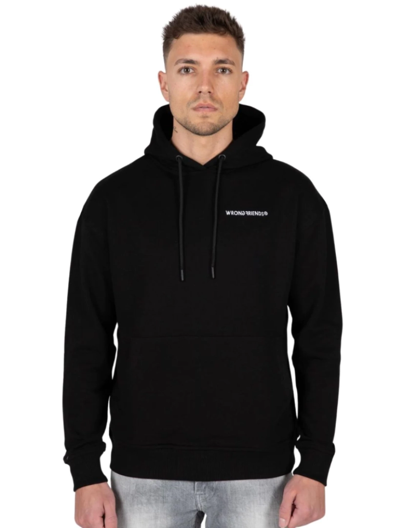 Wrong Friends - Namen Hoodie - Preto