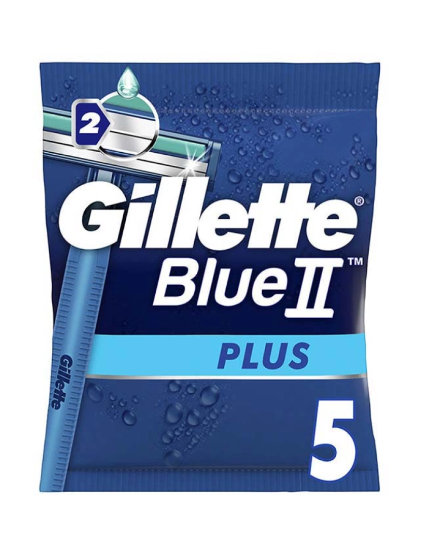 Gillette - Blue Ii Plus Disposable Razor Blade 5 U