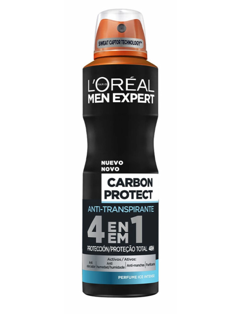 imagem de MEN EXPERT carbon protect anti-transpirante deo spray 150 ml1