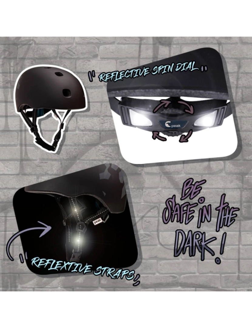 imagem de Capacete de skater para jovens e adultos |Quadrados Pretos M/L|Certificado3