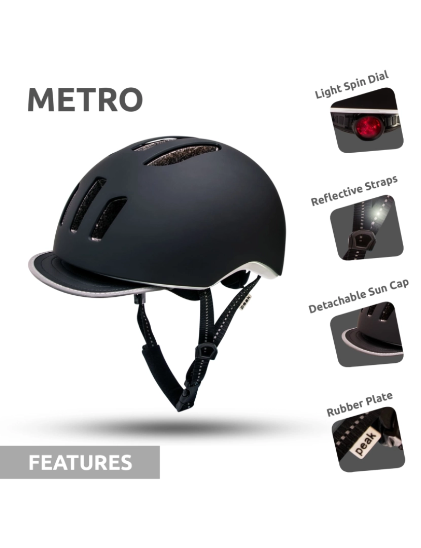 imagem de Capacete de bicicleta para Mulheres e Homens |Preto 53-59cm|Crazy Safety|EN10783