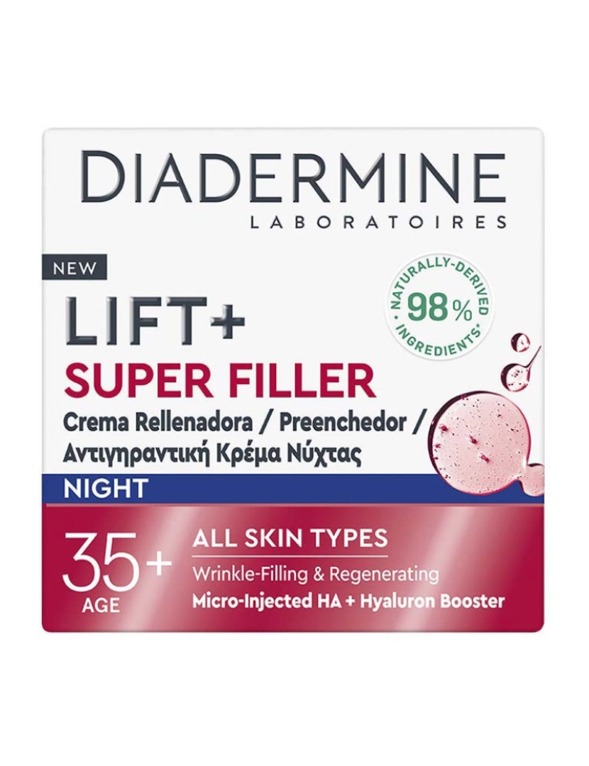 Diadermine - Lift + Super Filler Plumping Night Creme 50 Ml