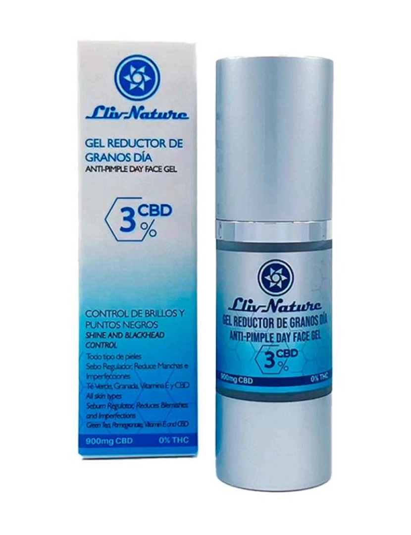 Llivnature - 3% Cbd Pimple Reducing Gel Day 30 Ml