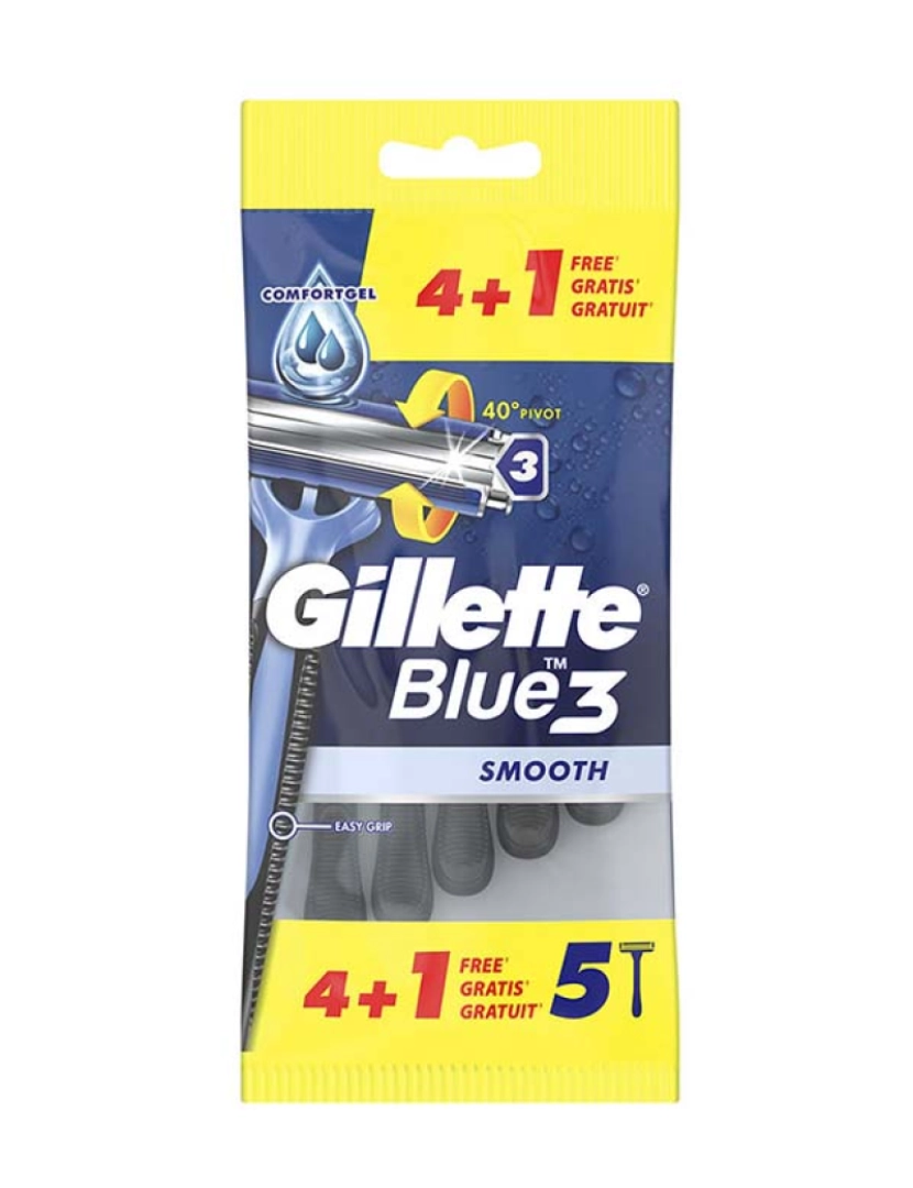 Gillette - Descartáveis Blue3 Smooth 4+1Uds