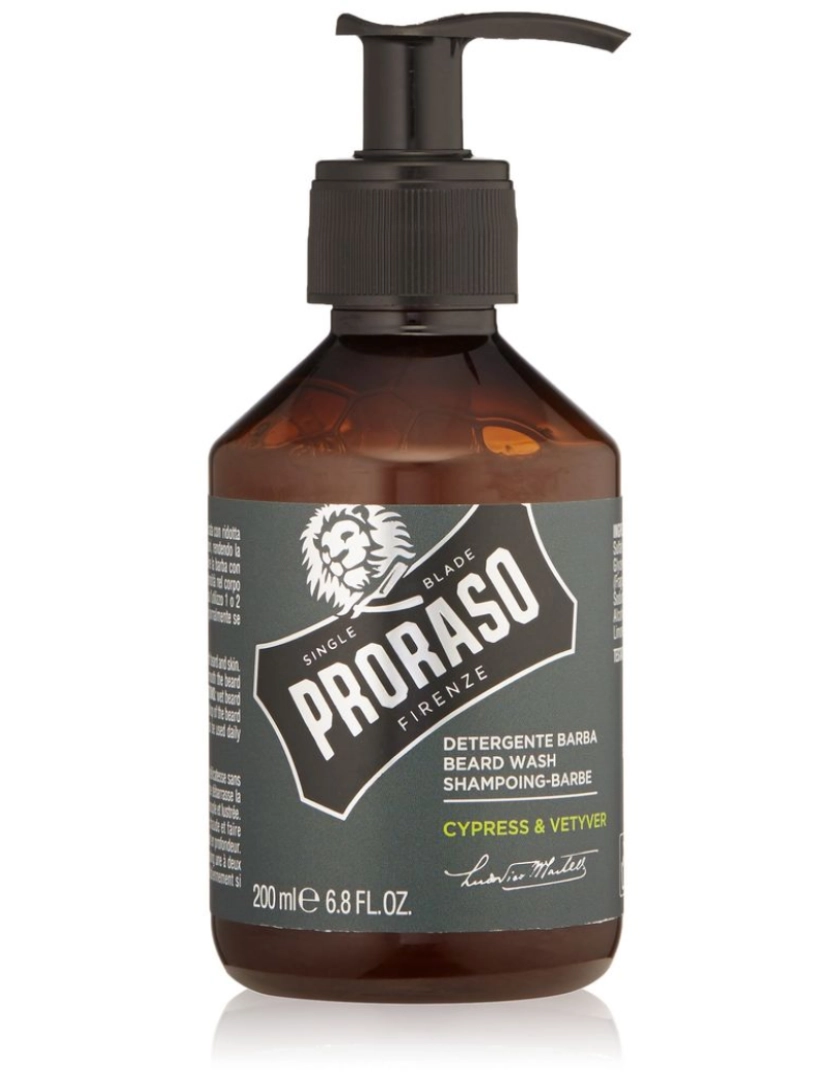 Proraso - Cypress & Vetyver Champú Para Barba 200 Ml