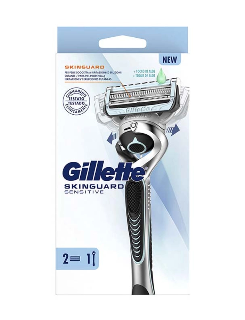 Gillette - Skinguard Sensitive Machine + 2 Spare Parts