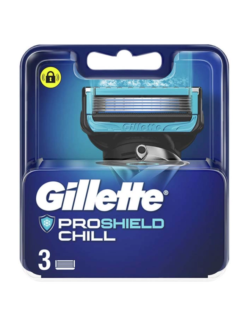 Gillette - Fusion Proshield Chill Charger 3 Refills