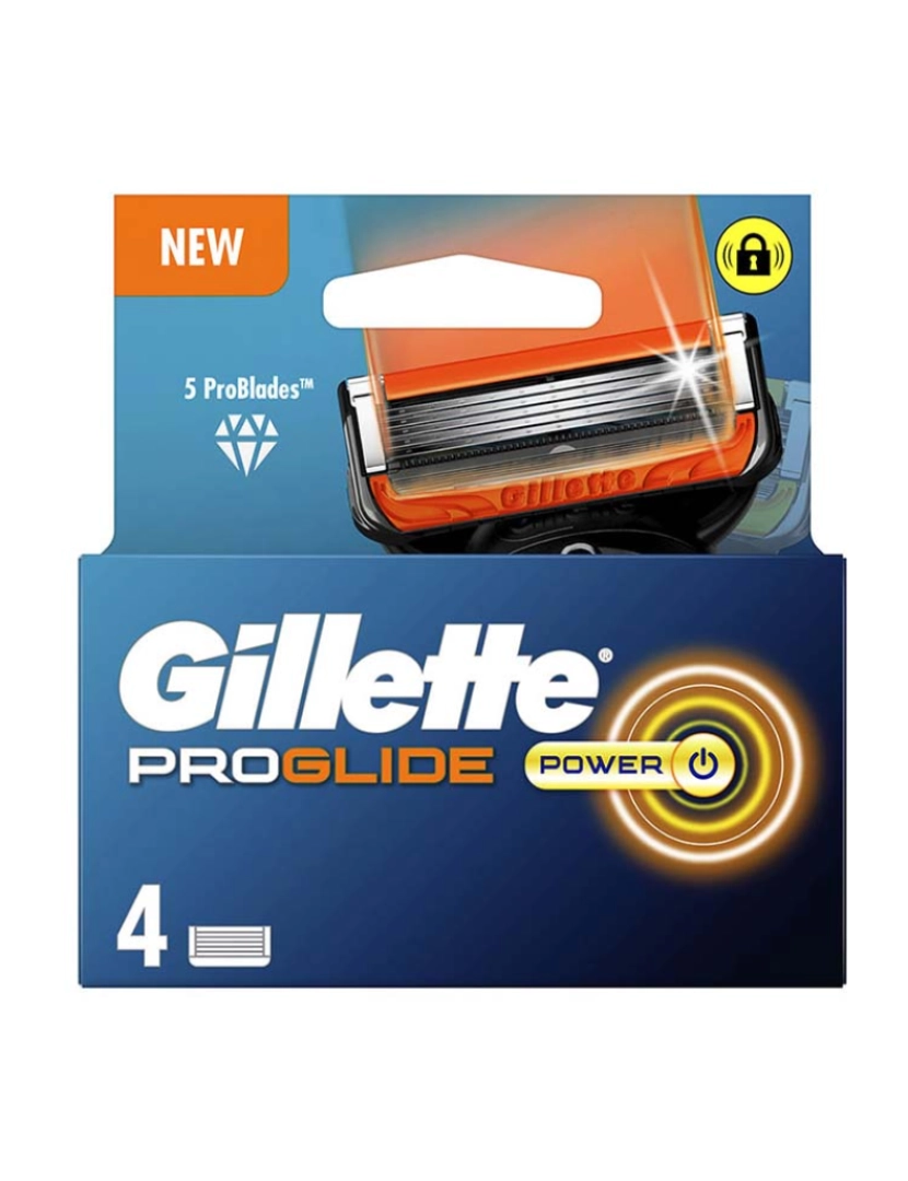 Gillette - Fusion Proglide Power Charger 4 Refills
