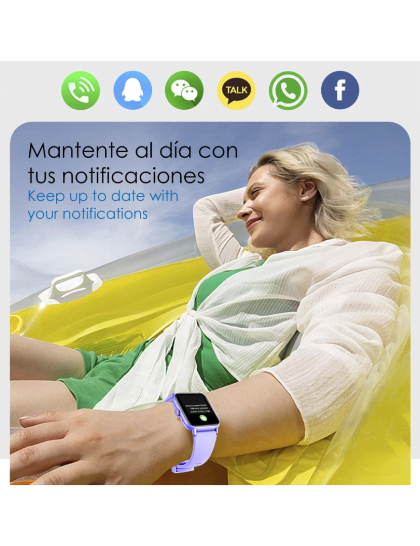 imagem de DAM Smartwatch QS13 com notificações de App, mais de 100 modalidades esportivas, chamadas Bluetooth. Monitor de glicose, pressão arterial e oxigênio.4