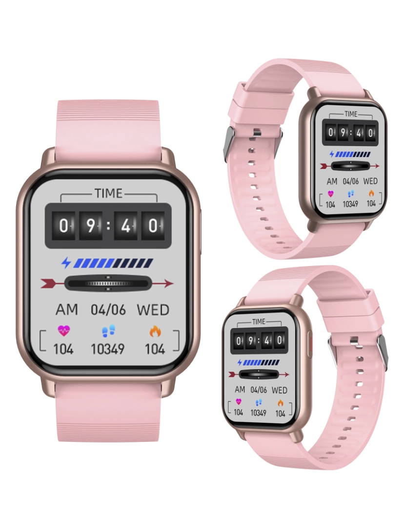 imagem de DAM Smartwatch ZW32 com notificações de App, diversas modalidades esportivas. Monitor de pressão arterial e oxigênio, termômetro.7