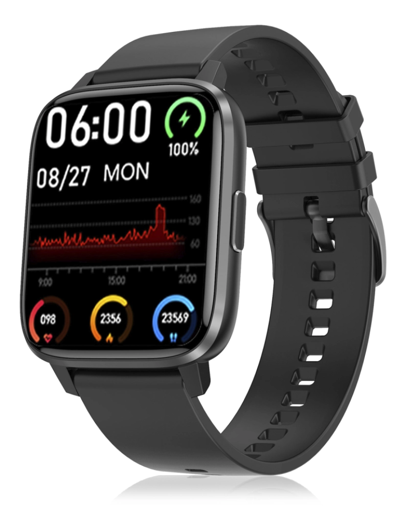 imagem de DAM Smartwatch DTX MAX com vários modos esportivos, acesso a assistente de voz, Widgets. Monitor de oxigênio sanguíneo e cardíaco.9