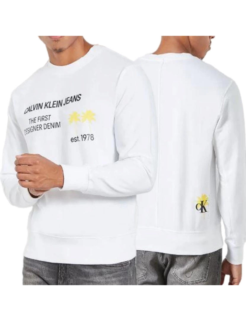 Calvin Klein - Sweatshirt  Homem Branco