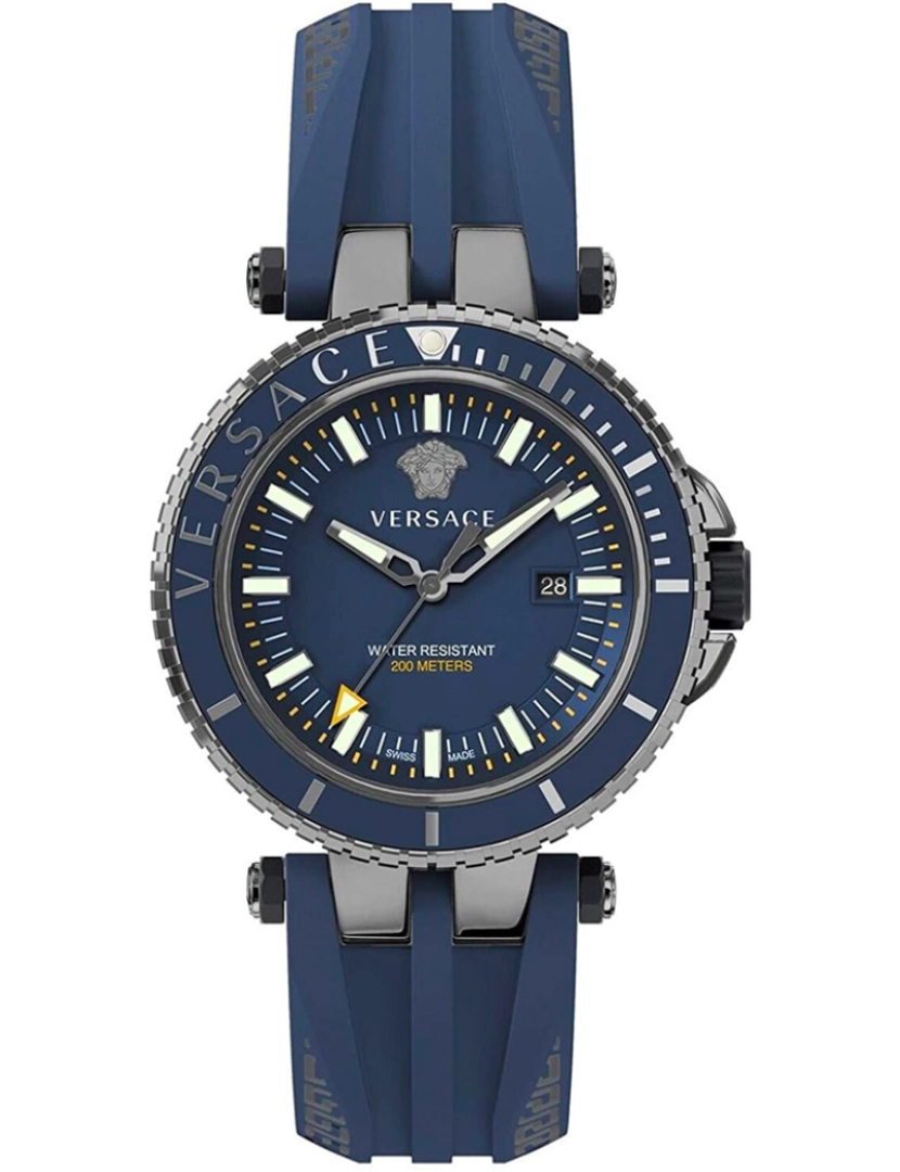 imagem de Pulseira de Versace Relógio - Veak00218 Cor da cinta: mostrador azul homens1