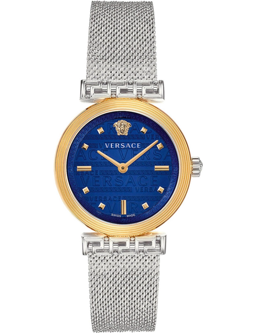 Versace - Versace Pulseira Relógio - Velw00520 Cor da cinta: Cinza Dial mulher azul