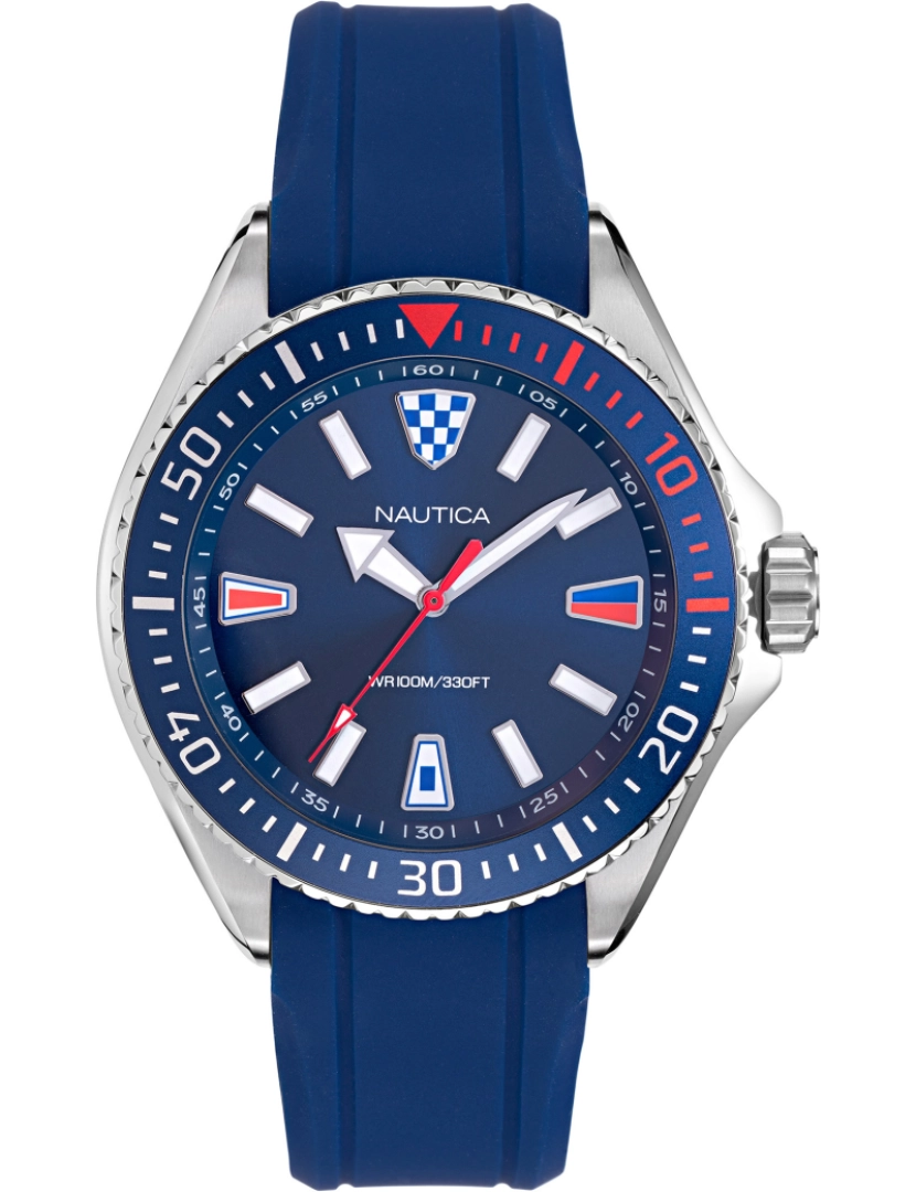 Nautica - Relógio Pulseira náutica - Napcps901 Cor da cinta: mostrador azul homens