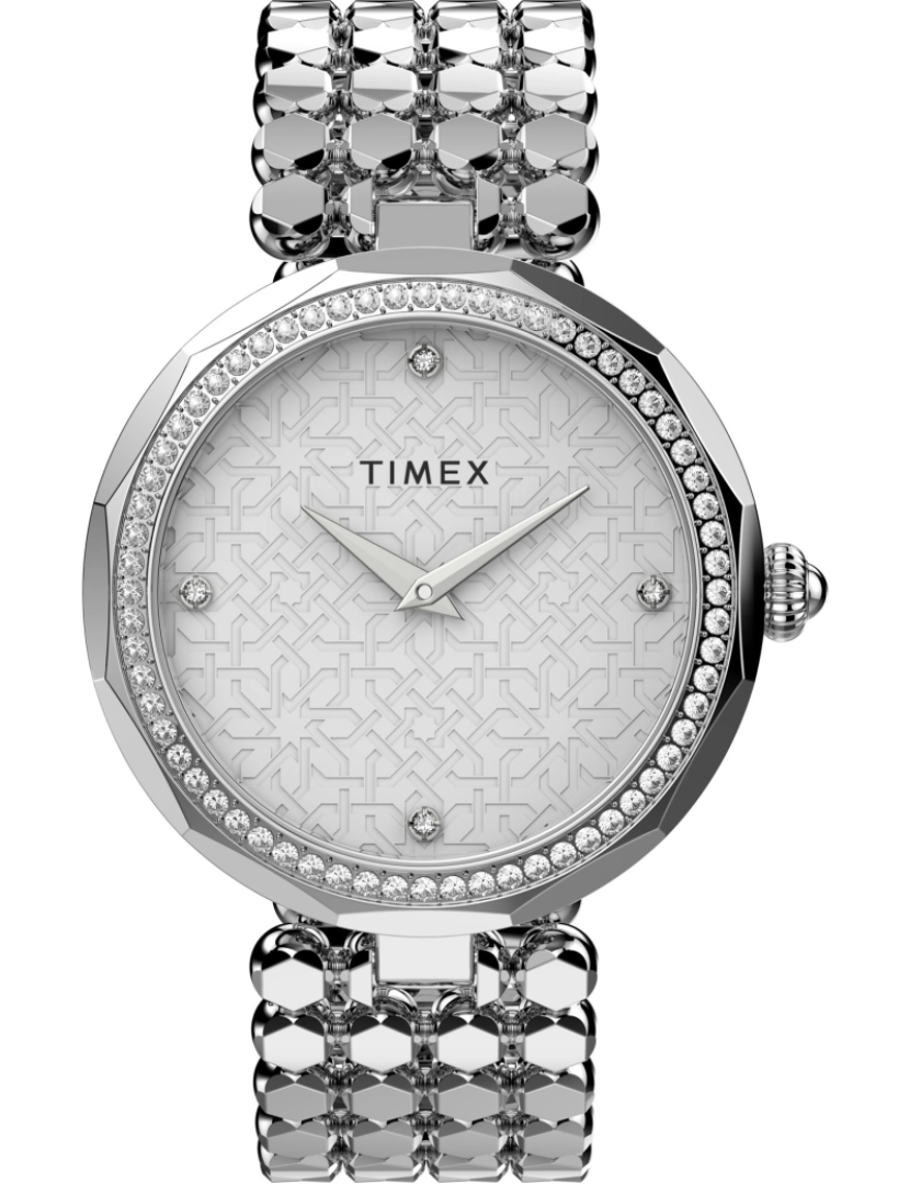 imagem de Relógio pulseira Timex - Tw2V02600 Cor da cinta: Prata cinza Dial Cinzento mulher de prata1
