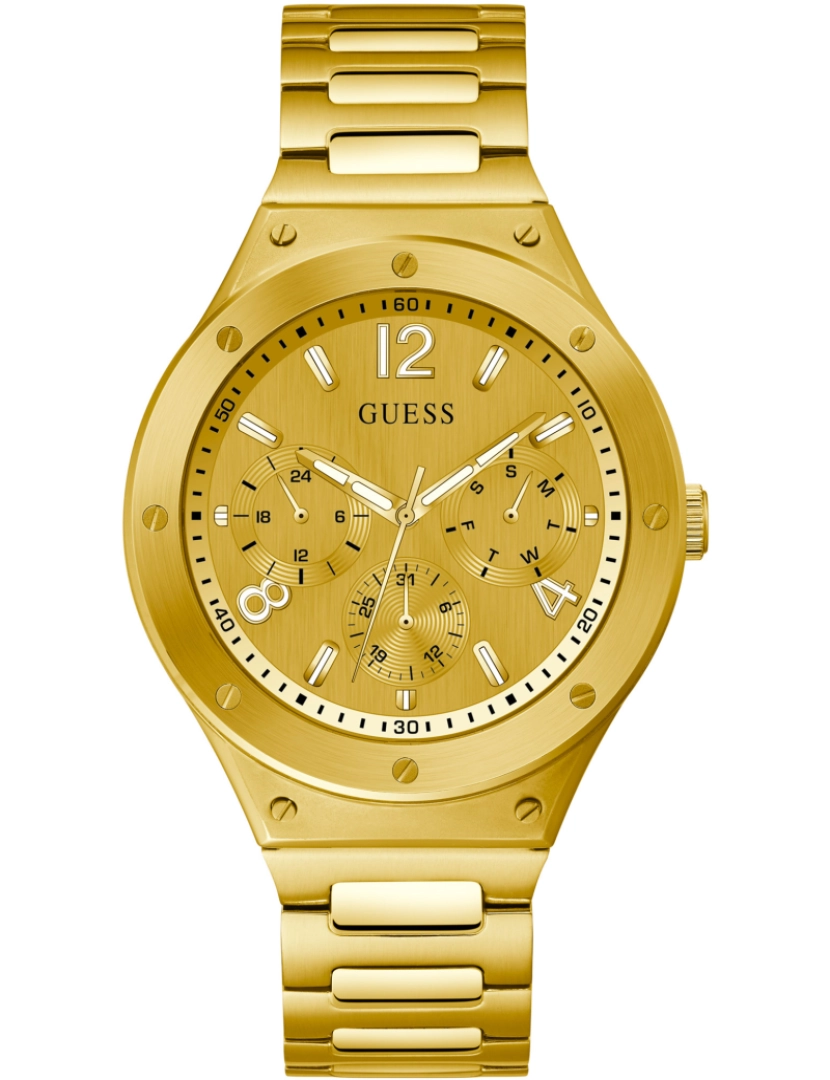 Guess - Assista Pulseira Adivinha - Gw0454G2 Cor da cinta: ouro amarelo Dial amarelo Unisex ouro