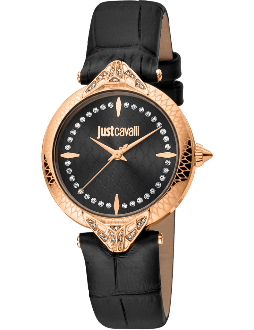 Just Cavalli  - Pulseira Watch Just Cavalli Animalier Light - Jc1L238L0035 Cor da cinta: Black Dial mulher preta