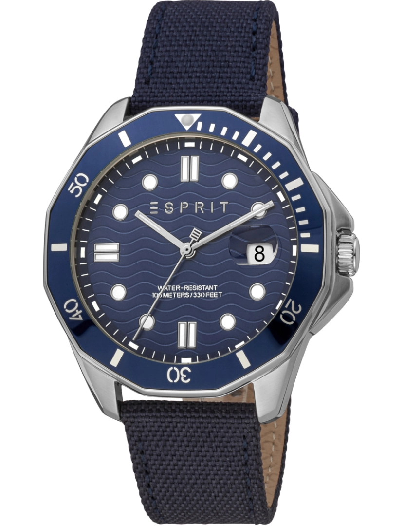 Esprit - Pulseira relógio Esprit Kale - Es1G367L0025 Cor da cinta: mostrador azul noite homem