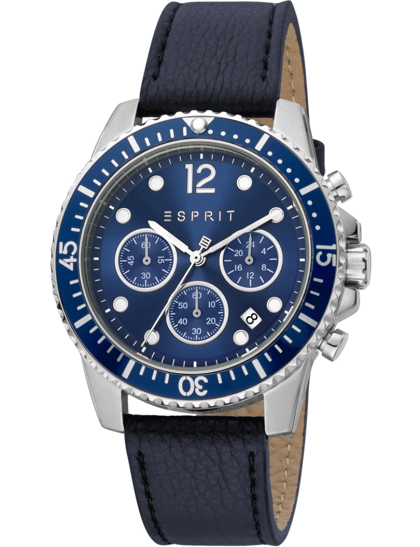 Esprit - Sporit Hudson Relógio pulseira - Es1G373L0025 Cor da cinta: azul noite Dial azul noite Masculino