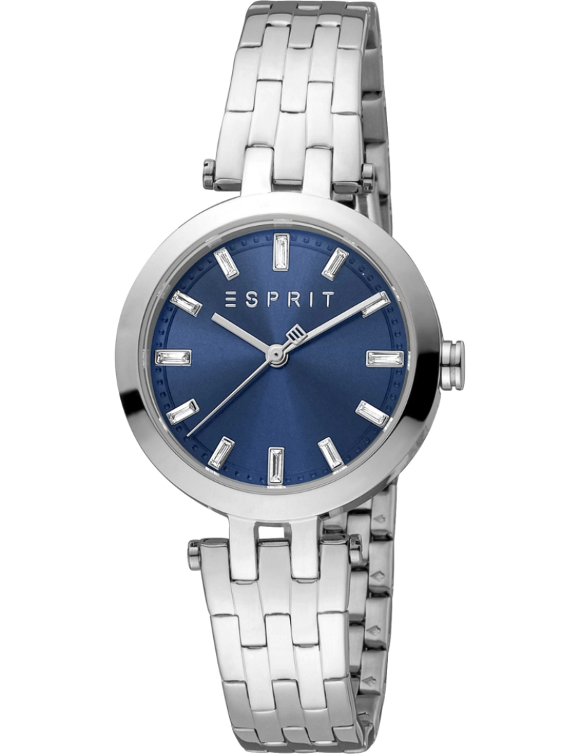 Esprit - Pulseira relógio Esprit Brooklyn - Es1L342M0065 Cor Correa: Prata cinza Dial azul noite mulher