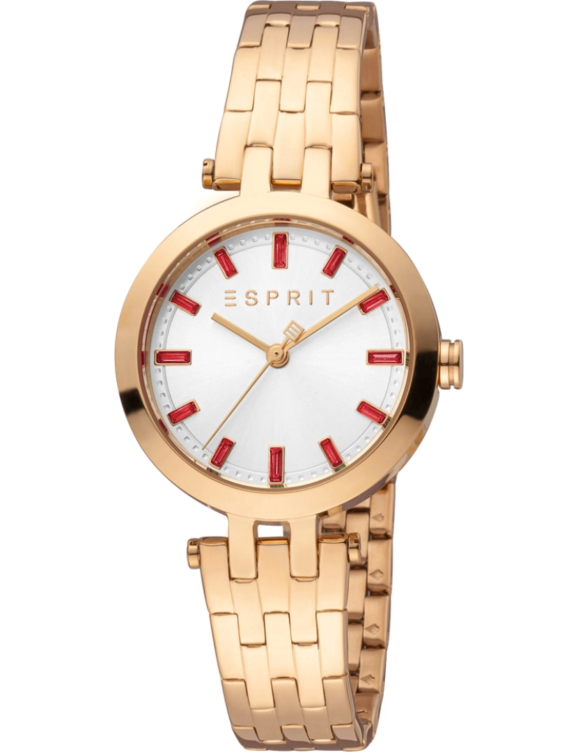 Esprit - Pulseira Watch Esprit Brooklyn - Es1L342M0095 Cor da cinta: Rosa de Ouro Dial Cinzento de prata mulher