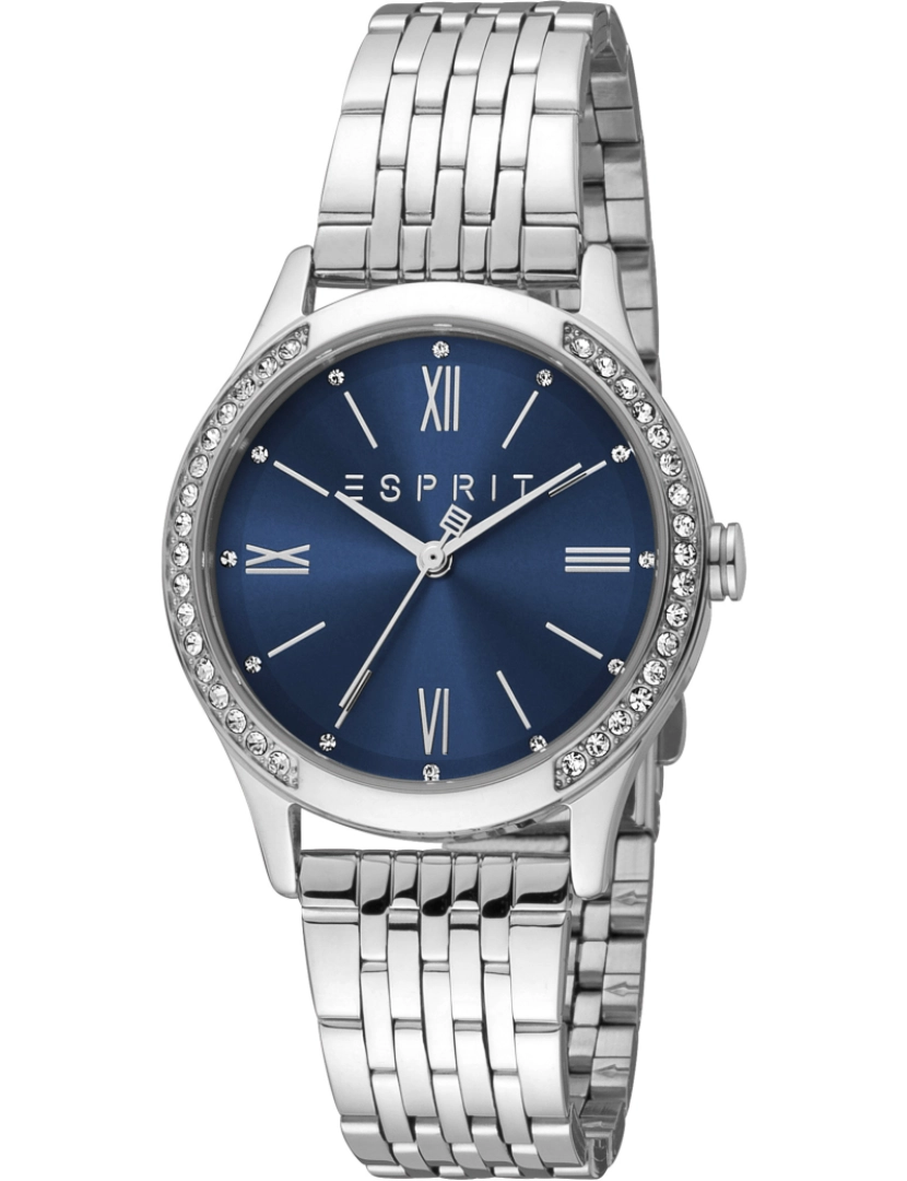 Esprit - Pulseira relógio Esprit Anny - Es1L345M0055 Cor da cinta: Prata cinza Dial azul noite mulher