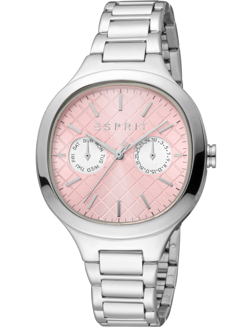 Esprit - Pulseira relógio Esprit Momo - Es1L352M0045 Cor Correa: Prata cinza Dial mulher rosa