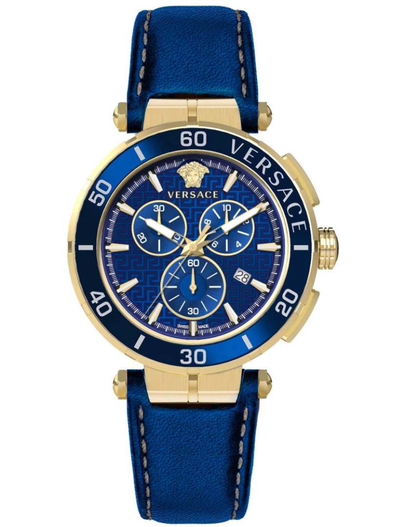 Versace - Pulseira de Versace Relógio - Ve3L00322 Cor da cinta: mostrador azul homens