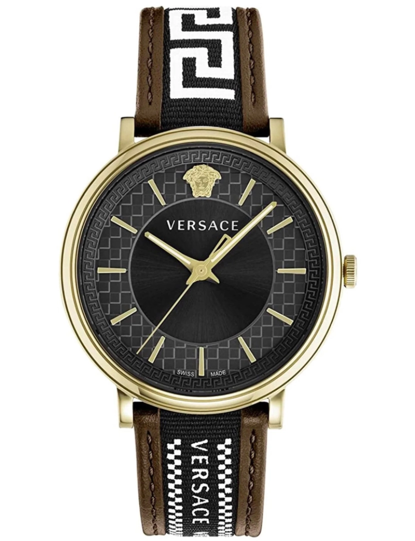 imagem de Versace Pulseira relógio - Ve5A01721 Cor da cinta: Preto Dial Brown Preto Man1